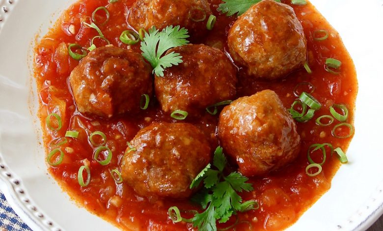 כדורי בשר ברוטב עגבניות, מיטבולס, meatballs, קציצות ברוטב עגבניות