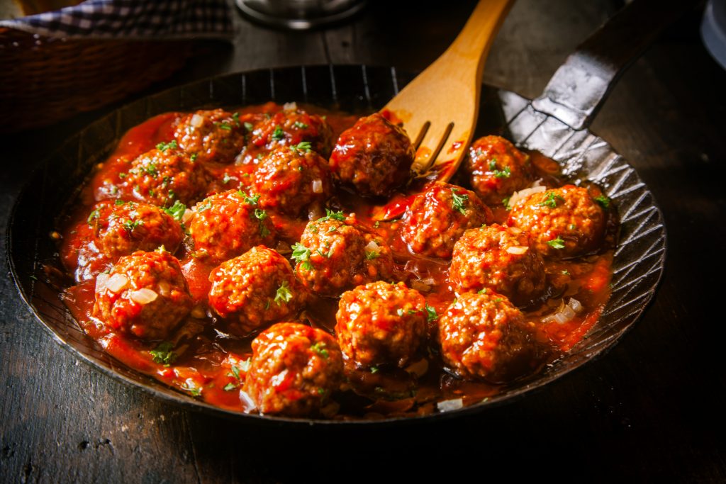 כדורי בשר ברוטב עגבניות, מיטבולס, meatballs, קציצות ברוטב עגבניות