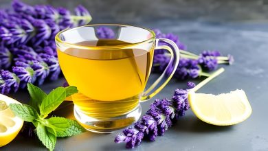 Herbal tea drink with terpens